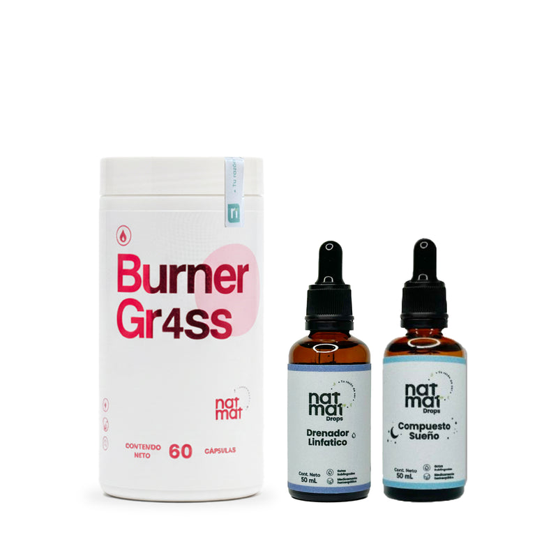Kit Re Inicio NatMat: Drenador Linfático y Burner para retomar tu rutina saludable