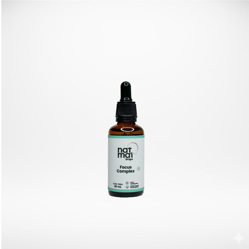 Gotas Focus Complex NatMat, frasco de 50 ml para regular ansiedad y estrés